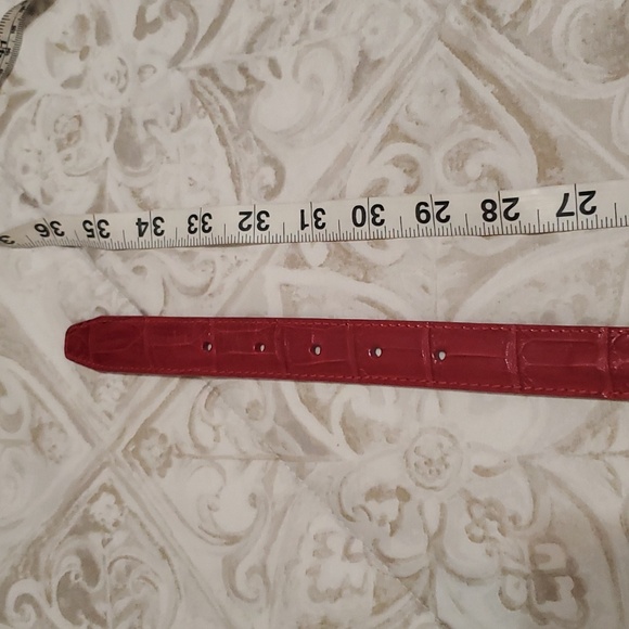 Brighton Red Belt with Golf Charms Size ML/32 - Picture 7 of 16